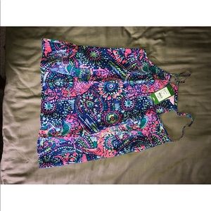 Lilly Pulitzer Tops - NWT-Lilly Pulitzer silk racer back tank size med. Lilly Pulitzer Tops - NWT-Lilly Pulitzer silk racer back tank size med.